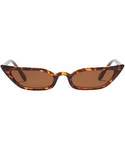 Rimless Women Vintage Cat Eye Sunglasses Retro Small Frame Women Fashion UV Glasses Sunglasses - Brown - CC193XEE7MI $17.29