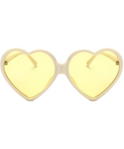 Oval Heart-Shaped Shades Sunglasses Integrated UV Glasses Sun Reading Glasses-Gift for Mother's Day - F - CA18R4IW7W5 $8.48