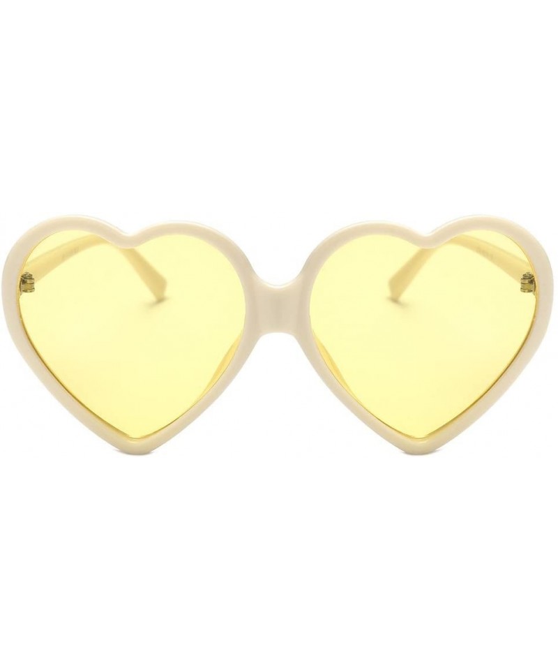 Oval Heart-Shaped Shades Sunglasses Integrated UV Glasses Sun Reading Glasses-Gift for Mother's Day - F - CA18R4IW7W5 $21.31