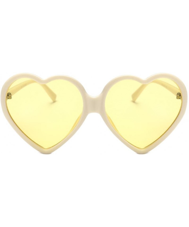 Oval Heart-Shaped Shades Sunglasses Integrated UV Glasses Sun Reading Glasses-Gift for Mother's Day - F - CA18R4IW7W5 $8.48