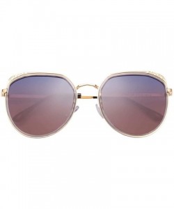 Oversized Fashion Gradient Lenses Metal Hollow-carved Design Sunglasses for Women 1995 - CM18QAW588X $14.71