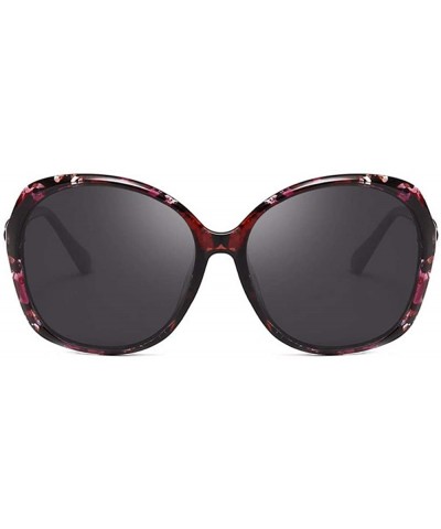 Oversized Polarized Sunglasses Fashion Driving Sunglasses Diamond Ladies Anti-ultraviolet - A - CW18Q0I6NMQ $30.30