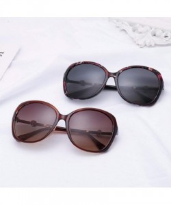 Oversized Polarized Sunglasses Fashion Driving Sunglasses Diamond Ladies Anti-ultraviolet - A - CW18Q0I6NMQ $30.30