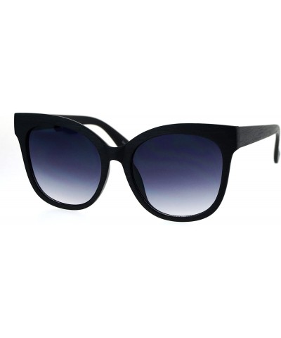 Butterfly Womens Sunglasses Oversized Butterfly Matted Woodsy Frame UV 400 - Black - C0186MYNG6E $21.81