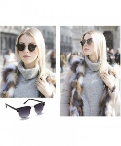 Aviator Premium Classic & Fashion Aviator Sunglasses for Women- Polarized- 100% UV protection - P6002-black Grad Smoke - CC18...