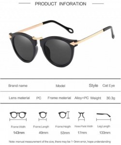 Cat Eye Cat Eye Sunglasses Women Sun Glasses Vintage Shades For Women Sunglass Ladies Flowers Sunglasses - C2 - CY18W0DE95K $...