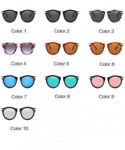 Cat Eye Cat Eye Sunglasses Women Sun Glasses Vintage Shades For Women Sunglass Ladies Flowers Sunglasses - C2 - CY18W0DE95K $...