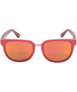 Wayfarer Natural Wood Arm Sunglasses UV400 Lenses Wood Sunglasses-HY569 - Pink&red Sandalwood - CC12NB59QBD $11.02