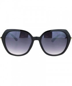 Butterfly Womens Rhinestone Jewel Diva Butterfly Designer Sunglasses - Black Gradient Black - CN18O0YA96L $23.59