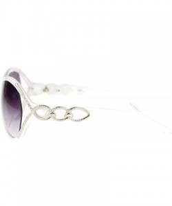 Butterfly Golden Bridge Womens Serpent Snake Chain Arm Butterfly Sunglasses - White - CL11O55AXQN $10.34