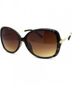 Butterfly Womens Iconic 90s Butterfly Rhinestone Trim Fashion Sunglasses - Tortoise Brown - CF1979ZO8X9 $20.19