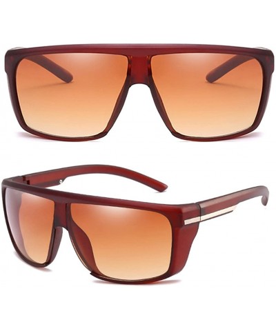 Sport Driving Outdoors Sport Eyewear Sunproof Windproof Sunglasses for Mens Boys - Tea - CG18CGO4LS4 $8.20