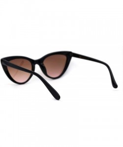 Cat Eye Womens Oceanic Gradient Lens Cat Eye Goth Diva Sunglasses - Brown Pink - CP188I0C98O $9.55