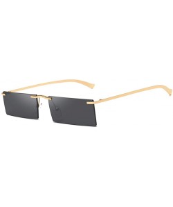 Square Sunglasses Polarized Goggles Square Eyeglasses Glasses Eyewear - Black - CB18QRIQNYO $8.45