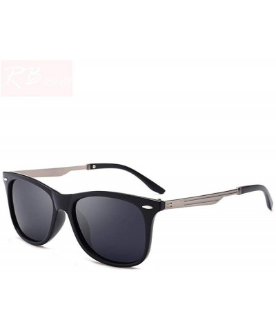 Square 2019 Polarized Square Sunglasses Men Brand Designer Classic Eyewear BlackGray - Darkgreen - C518Y6T7CQ0 $12.29