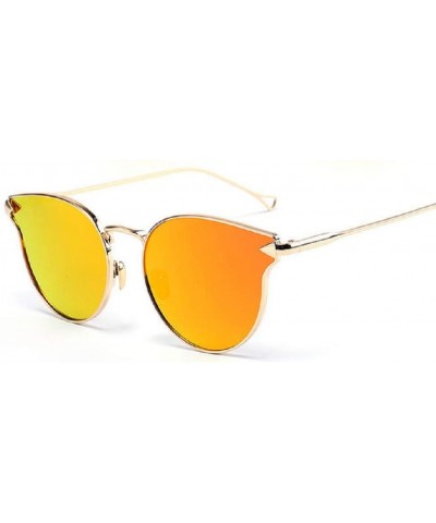 Cat Eye Cat Eyes Sunglasses for Women - Polarized Oversized Fashion Vintage - E - CA18S2R2YI8 $6.81