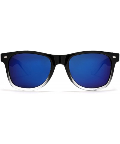 Wayfarer Polarized Modern Venice Horned Rim Sunglasses - Black - CW182WD49OL $15.36