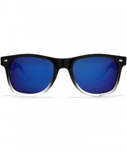 Wayfarer Polarized Modern Venice Horned Rim Sunglasses - Black - CW182WD49OL $15.36