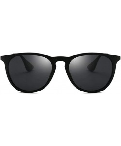 Square Vintage Sunglases Sunglasses for Women Sun Glasses Mens - Bright Black - CV194O7SZMA $26.56