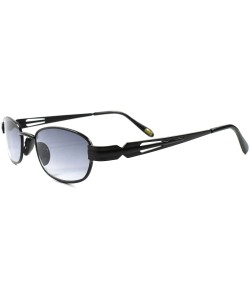 Rectangular Old Fashion Vintage Retro 80s Hip Mens Womens Rectangle Hipster Sunglasses - Black - C01896YNSDN $13.46