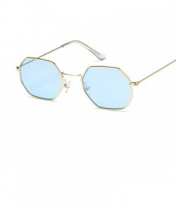 Square 2019 Square Sunglasses Women Retro Fashion Rose Gold Sun Glasses Female Brand Transparent Ladies - Silver White - CU19...