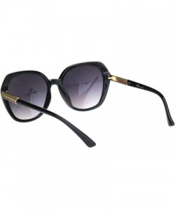 Butterfly Womens Rhinestone Jewel Diva Butterfly Designer Sunglasses - Black Gradient Black - CN18O0YA96L $23.59