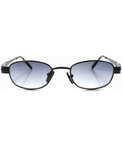 Rectangular Old Fashion Vintage Retro 80s Hip Mens Womens Rectangle Hipster Sunglasses - Black - C01896YNSDN $13.46