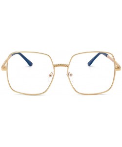 Rectangular Unisex Rectangular Sunglasses Composite-UV400 Lens Sunglasses - Gold - CB1903CEXYY $11.16