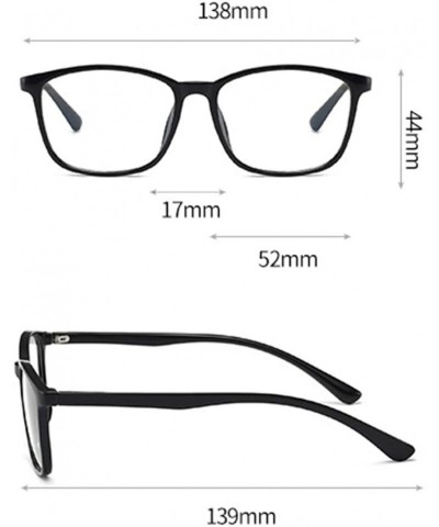 Square Eyestrain Photochromic Eyeglasses Sunglasses Magnification - Red - C5197QQYRE5 $15.23