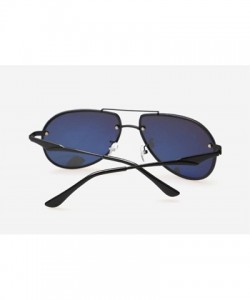 Aviator Polarized aviator sunglasses - Black Color - CK12JTDI6FL $39.37
