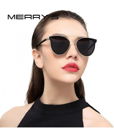 Cat Eye Women Fashion Cat Eye Sunglasses Classic Brand Designer Sunglasses C07 Silver - C02 Pink - C1196R9XD2T $17.21