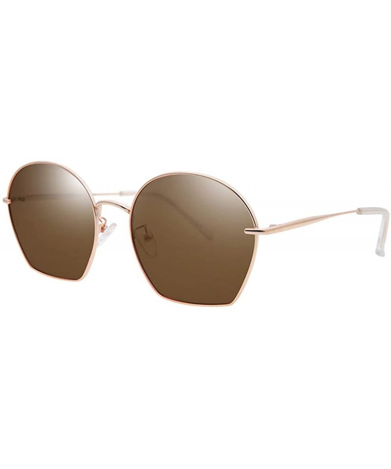 Aviator Men's Polarized Stainless Steel Frame Sunglasses - Gradient Sunglasses Lightweight Frame - C - C318RAMLQGU $37.47