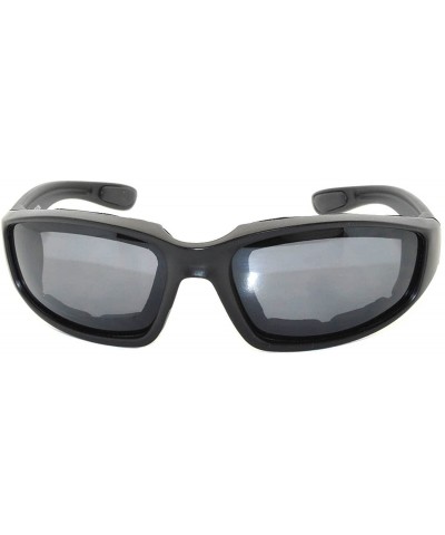 Sport Smoke Lens Sunglasses Bicycle Running Outdoor Black Frame - C3126RD19YV $9.52