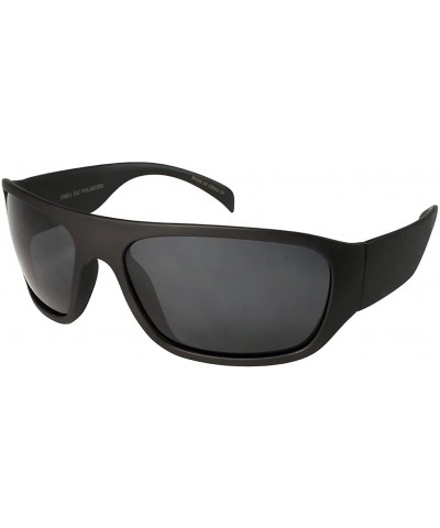 Sport Sports Style Sunglasses with Polarized Lens 570011AM-P - Matte Grey - CS11MOGMRQZ $12.19