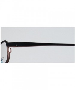 Rimless 733 Mens/Womens Designer Full-rim Sunglass Lens Clip-Ons Flexible Hinges Eyeglasses/Spectacles - Black / Brown - CN12...