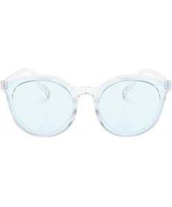 Cat Eye Women Sunglasses - Ladies Designer Oversized Flat Top Cat Eye Mirrored Sunglasses (G) - CF18CY8Q55G $13.32