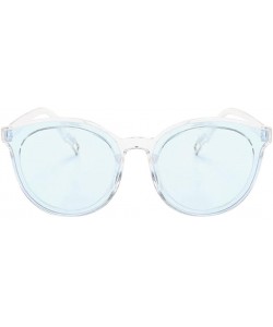 Cat Eye Women Sunglasses - Ladies Designer Oversized Flat Top Cat Eye Mirrored Sunglasses (G) - CF18CY8Q55G $13.32