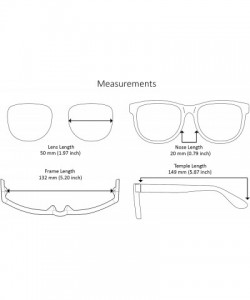Wayfarer Vintage Horn Rimed Sunglasses for Women Polarized Sunlgasses Men 540535-PREV - C318L8ZAAYA $14.18