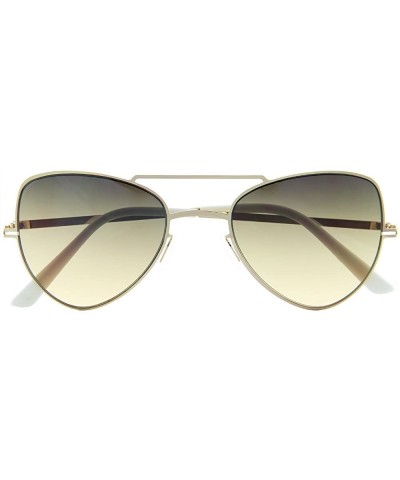 Butterfly Butterfly Aviator Sunglasses Oceanic Lens Womens Fashion Blogger Style - Smoke - CN12O7UK2P6 $19.00