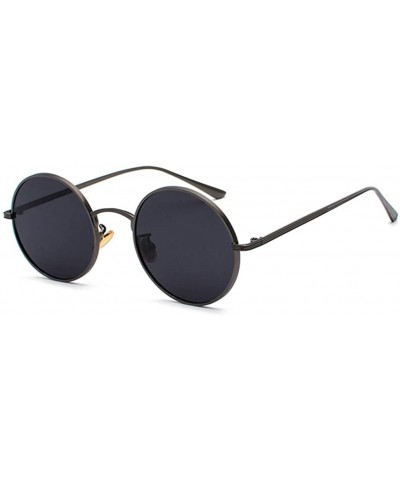 Oval sunglasses for women Oval Vintage Sun Glasses Classic Sunglasses - N04-black-grey - C618WZRLY5M $51.42