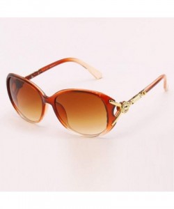 Cat Eye Polarized Women's Oversized Square Cat Eye Modern Sunglasses (Coffee) - CS196MD5RSI $7.73