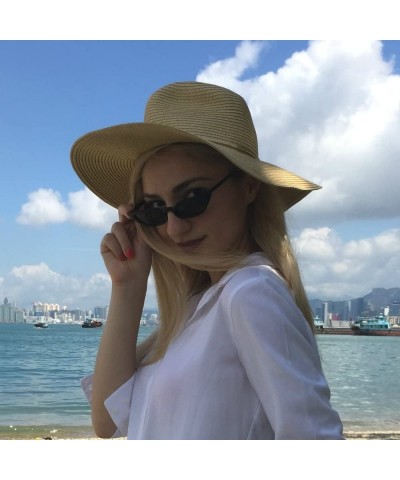 Square Vintage Retro Cateye Sunglasses for Women Narrow Skinny Small Cat Eye Glasses - Black - C3189WIKMUL $10.46