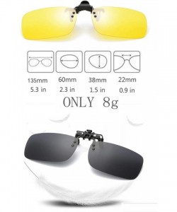 Round Polarized Clip-on Sunglasses Anti-Glare Driving Glasses for Prescription Glasses - Black ＆ Driving Glasses - C918U4UGEE...
