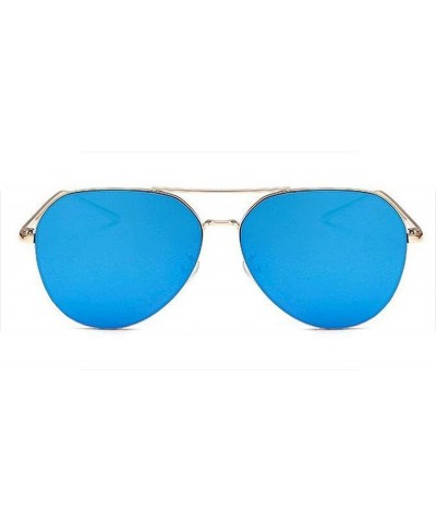 Round 2019 Rose Gold Sunglasses Women Men Shades Brand Designer Mirror Sun Glasses Female Metal Frame Sunglass - CY197YCOZ3A ...