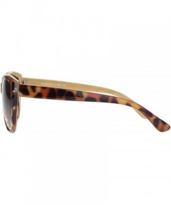 Oversized Womens Tortoise Chic Butterfly Designer Plastic Sunglasses - Brown Tortoise Gradient Brown - C318N6CRZ4M $12.74