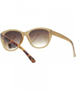 Oversized Womens Tortoise Chic Butterfly Designer Plastic Sunglasses - Brown Tortoise Gradient Brown - C318N6CRZ4M $12.74