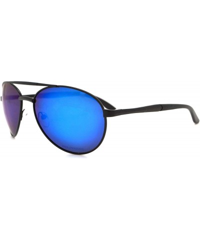 Aviator Lightweight Classic Mens & Womens Aviator Sunglasses w/FREE Microfiber Pouch - Black - CJ12KQGZIQP $14.08