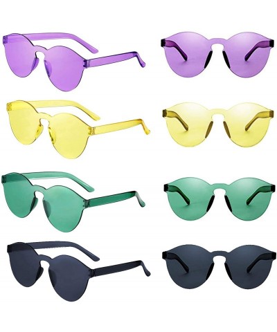 Rimless Sunglasses Protection Transparent windproof Anti Glare - CZ196INI0X2 $18.31