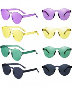 Rimless Sunglasses Protection Transparent windproof Anti Glare - CZ196INI0X2 $10.78