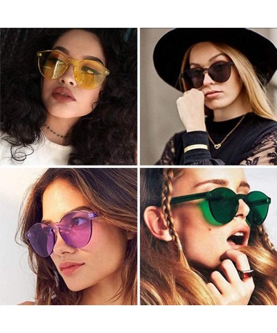 Rimless Sunglasses Protection Transparent windproof Anti Glare - CZ196INI0X2 $10.78